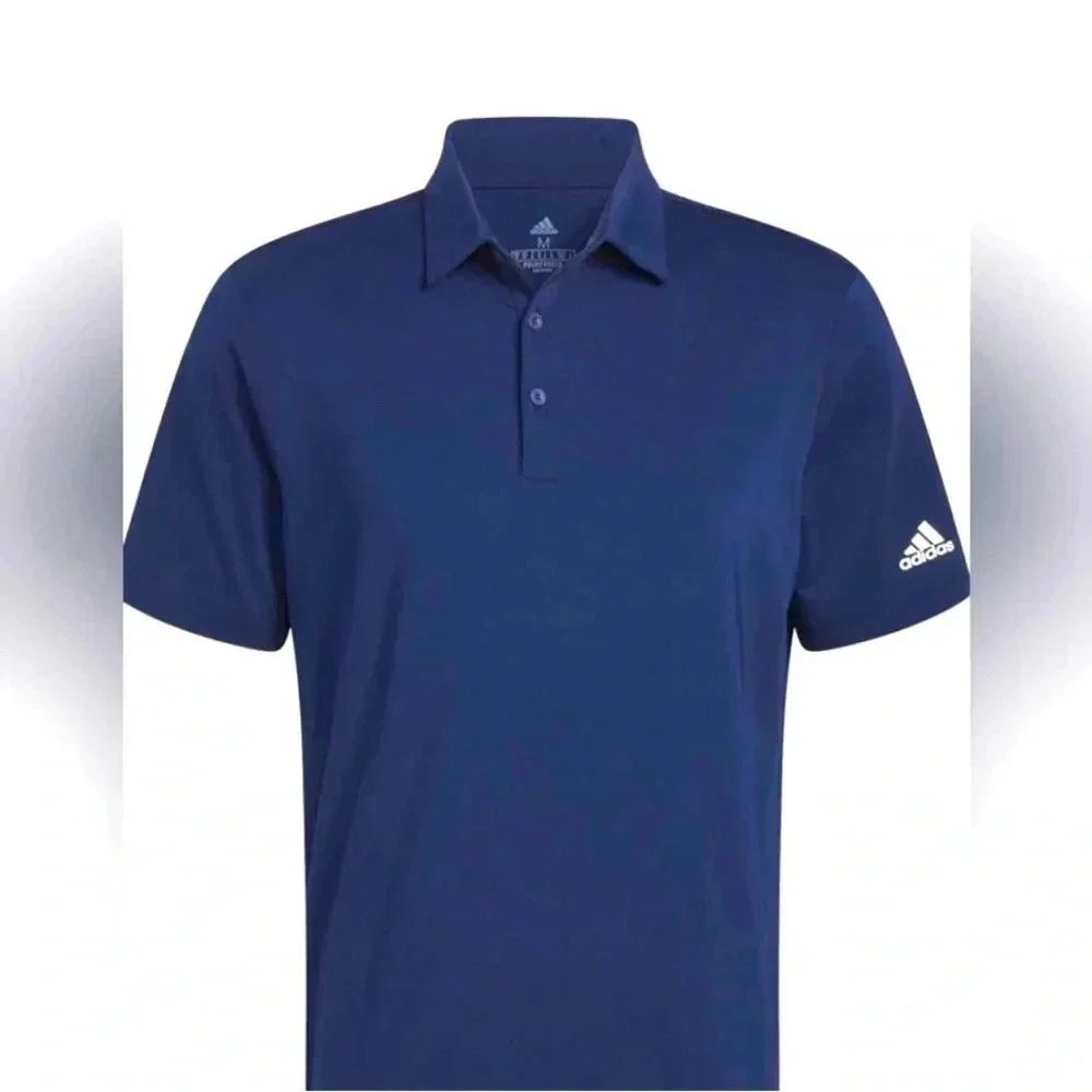 Adidas Ultimate 365 Solid Polo Athletic Golf Shirt Short Sleeve Navy Men’s L NWT